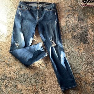 7 for all mankind skinny boyfriend jean 30